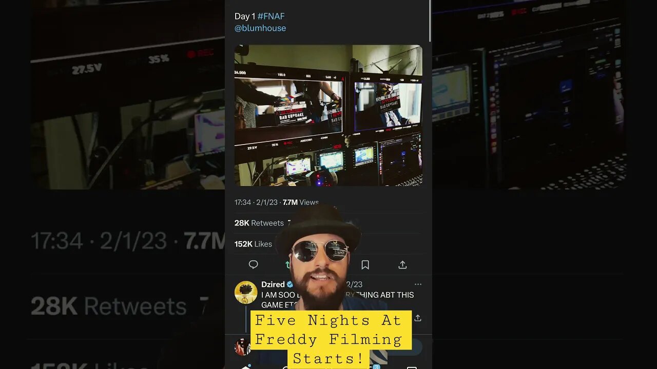 Famous Horror Franchise Film Adaptation STARTS Filming! #fnaf #movie #shorts