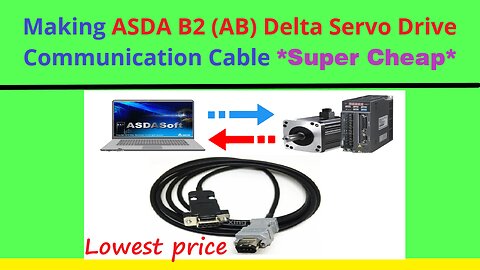 SV0016 - Making delta servo drive communication cable for asda b2-ab