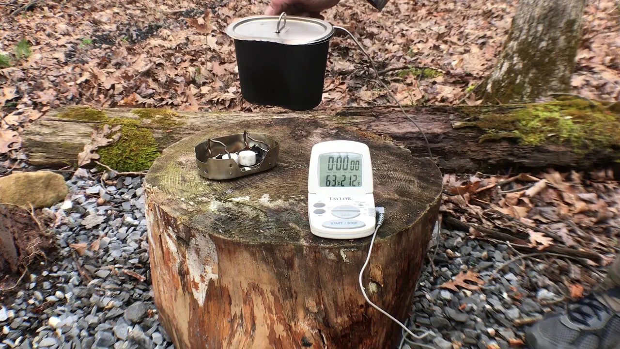 Episode 3 - Survival Frog fuel tablets boil test