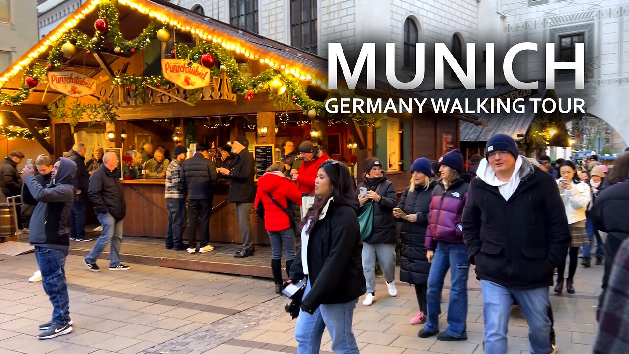 Munich, Germany walking tour in winter 2024 | Munich Christmas market, Karlsplatz and Marienplatz