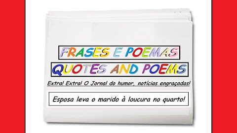 Notícias engraçadas: Esposa leva o marido à loucura no quarto! [Frases e Poemas]