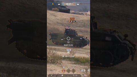 World of Tanks: Last enemy and waiting for my reload. lol