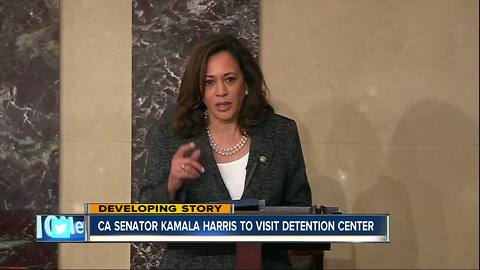 Sen. Kamala Harris visiting immigration detention center in San Diego