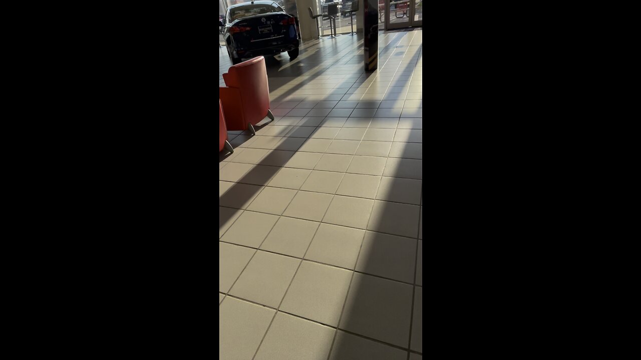 At the Nissan dealership