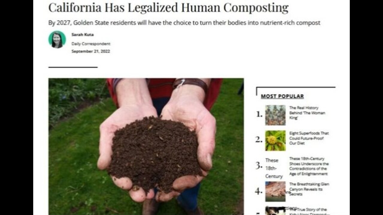 They Want To Turn You Into FERTILIZER