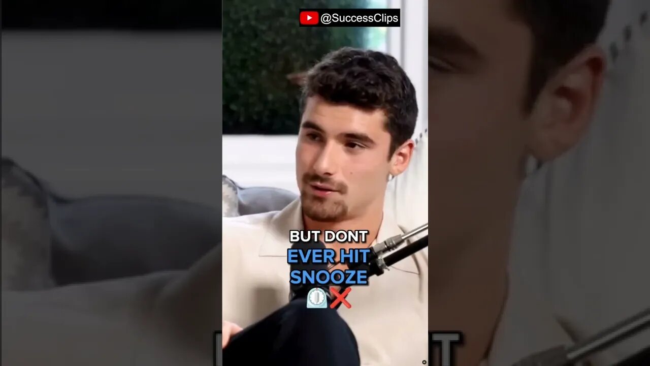 Iman Gadzhi: "NEVER HIT SNOOZE" #shorts