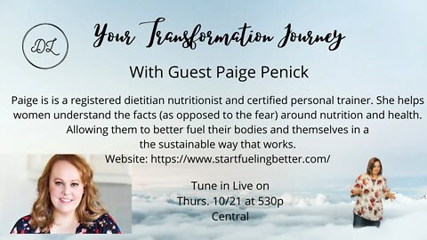 Your Transformation Journey Podcast with Guest Paige Penick