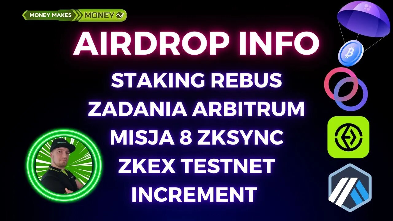 AirDrop INFO - Misja 8 na zkSync, Zadania na Arbitrum, NFT od Martian Wallet, ZKEX Testnet