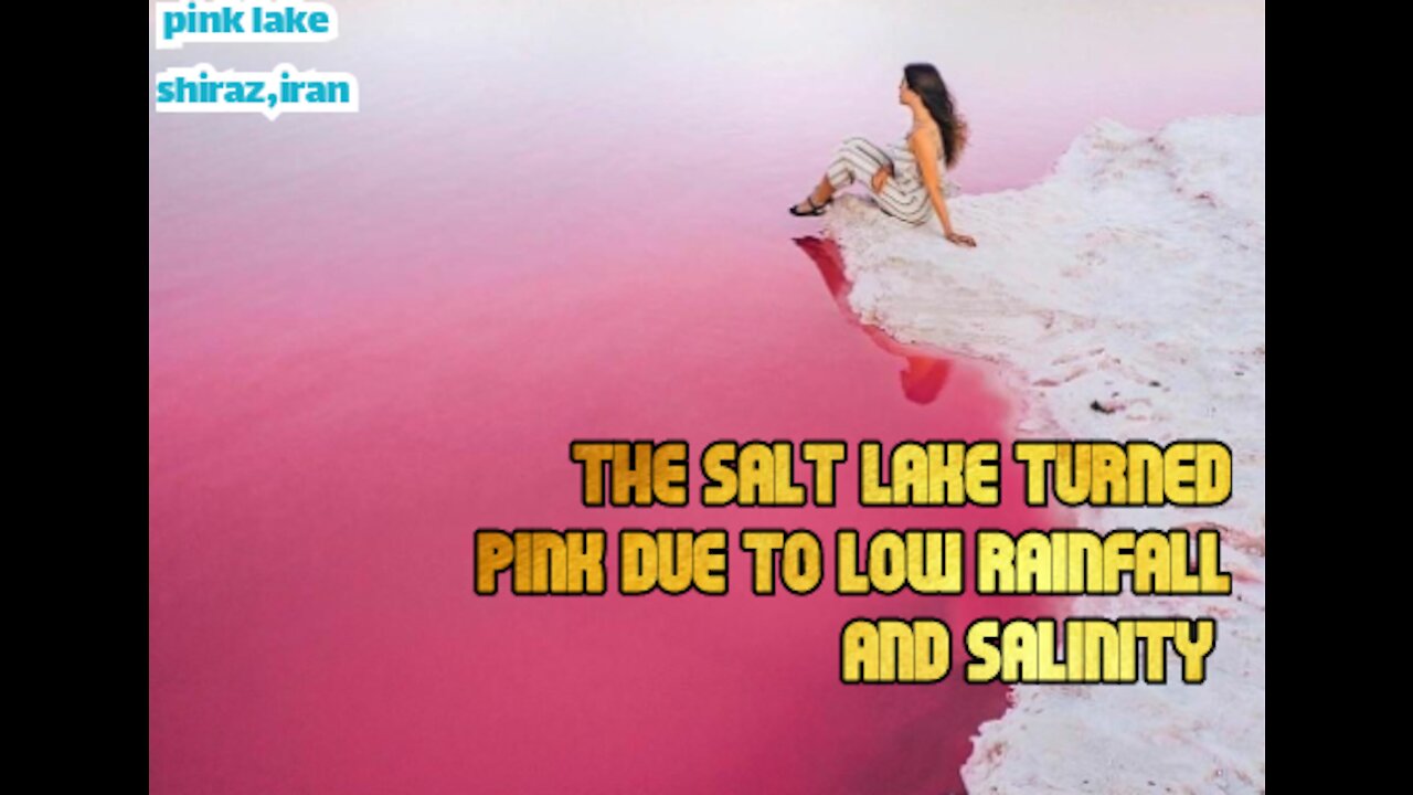 Pink lake , a lake of favorite color for girls,