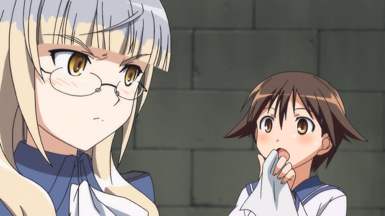 Strike Witches - mop on the head