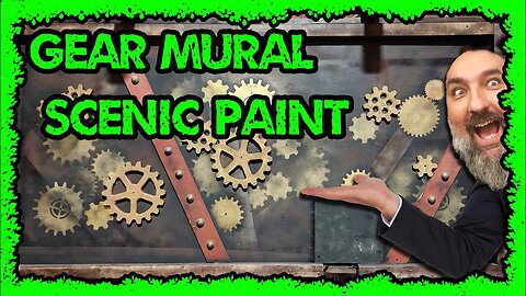 scenic painting 16 I think gears 3D mural