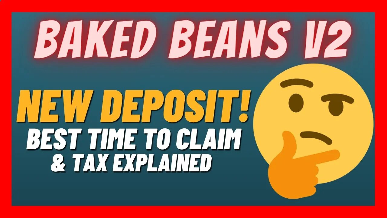 Baked Beans V2 Update 🫘 Tax Explained & NEW LIVE Deposit 🚀 3% to 6% in Daily ROI