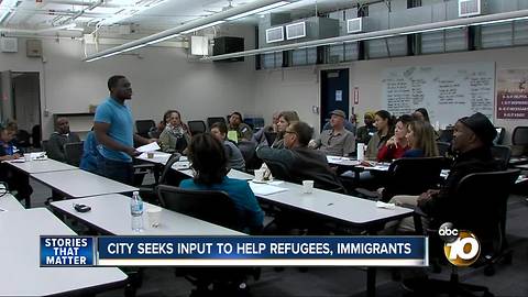 Immigrants and refugees in San Diego give input for city program