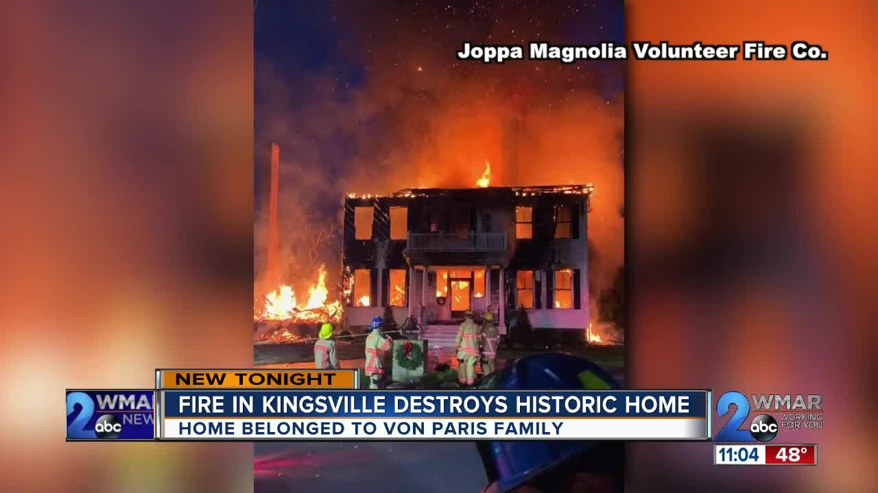 Baltimore County Fire investigating heavy fire in Kingsville