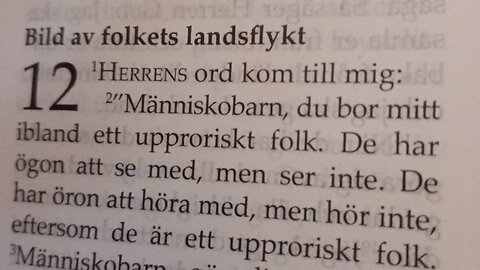 Hesekiel 12 och samtal. Örebro 26 Nov. 2024