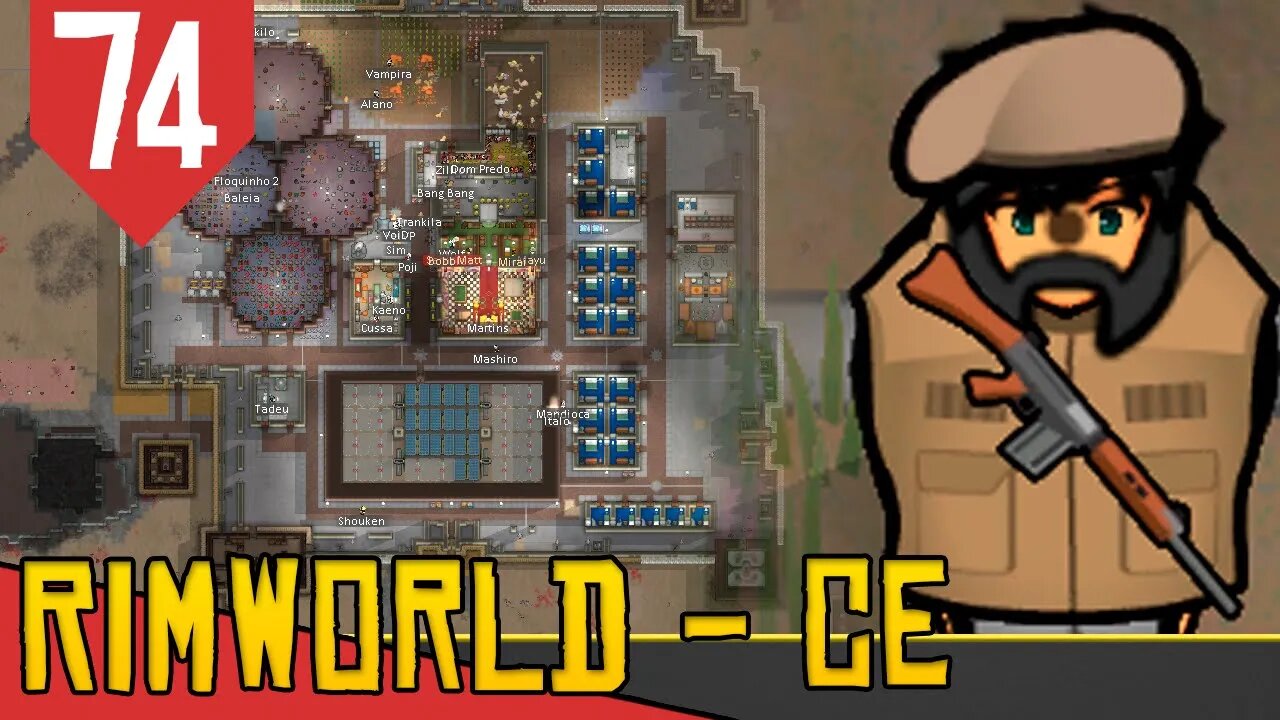 Novos Amigos no Inverno Vulcanico - Rimworld Combat Extended #74 [Série Gameplay PT-BR]