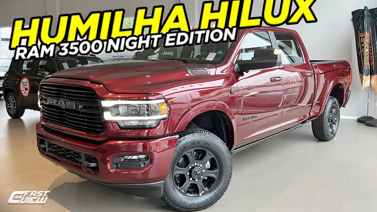 NOVA RAM 3500 LARAMIE NIGHT EDITION 6.7 TURBO DIESEL 2022 NÃO COMPRE HILUX ANTES DE ASSISTIR!