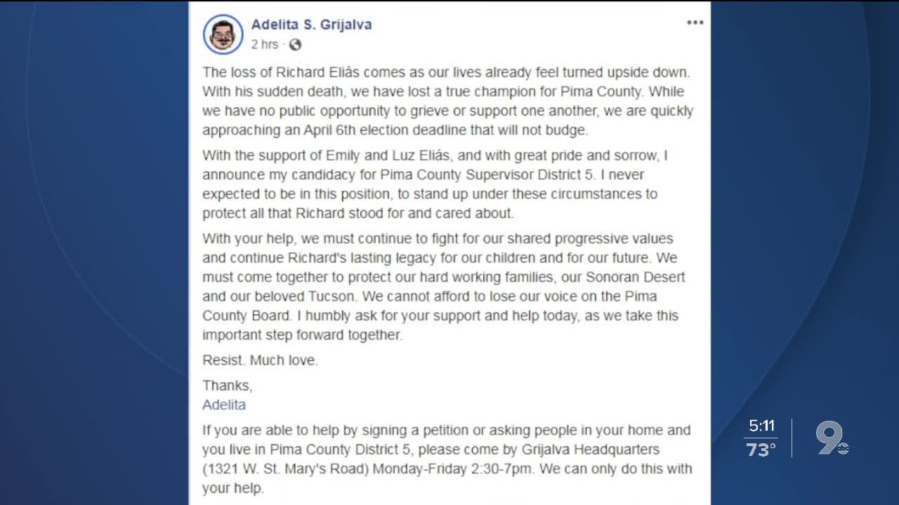 TUSD Board member Adelita Grijalva announces candidacy for Pima County Supervisor