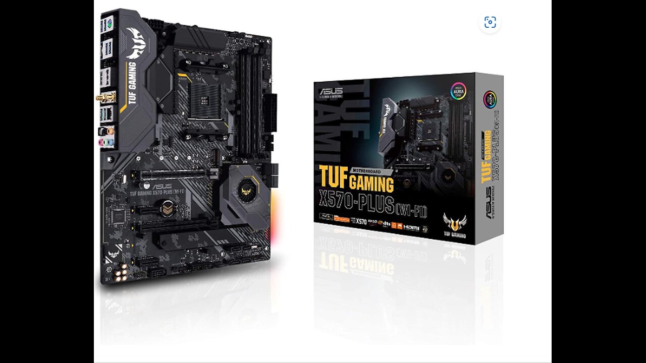 ASUS AM4 TUF Gaming X570-Plus (Wi-Fi) AM4 Zen 3 Ryzen 5000 & 3rd Gen Ryzen ATX Motherboard