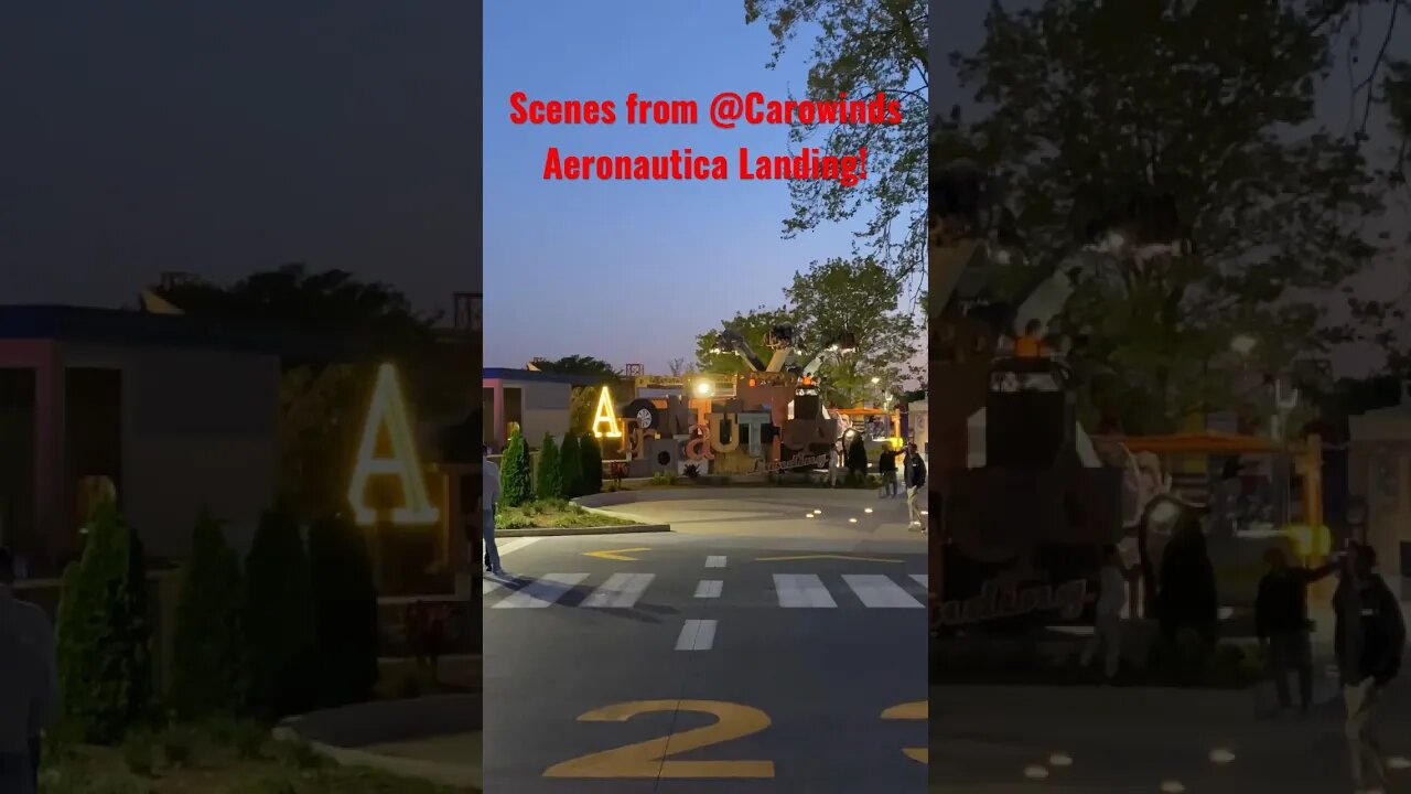 Preview of Carowinds New Land: Aeronautica Landing! Tour Video Coming Soon!