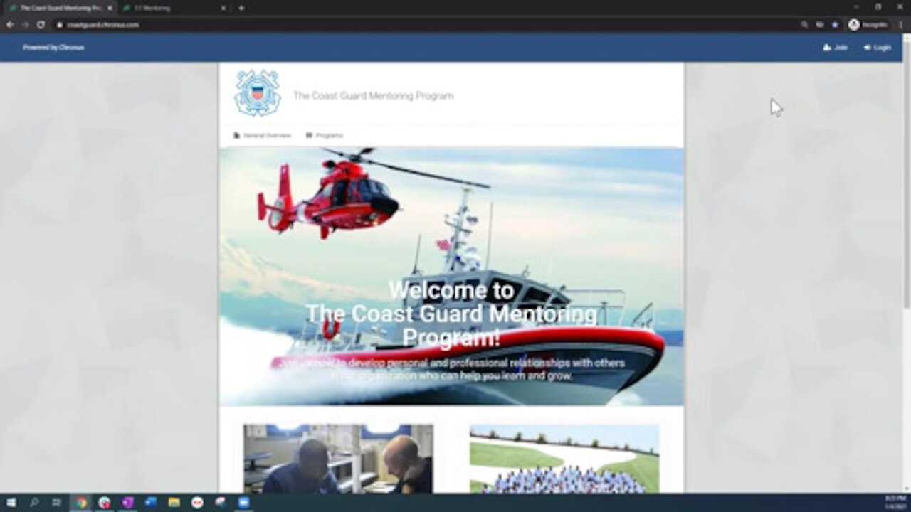 Coast Guard Mentoring Program