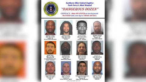 Five new names added to Dangerous Dozen list of most wanted fugitives in Northeast Ohio