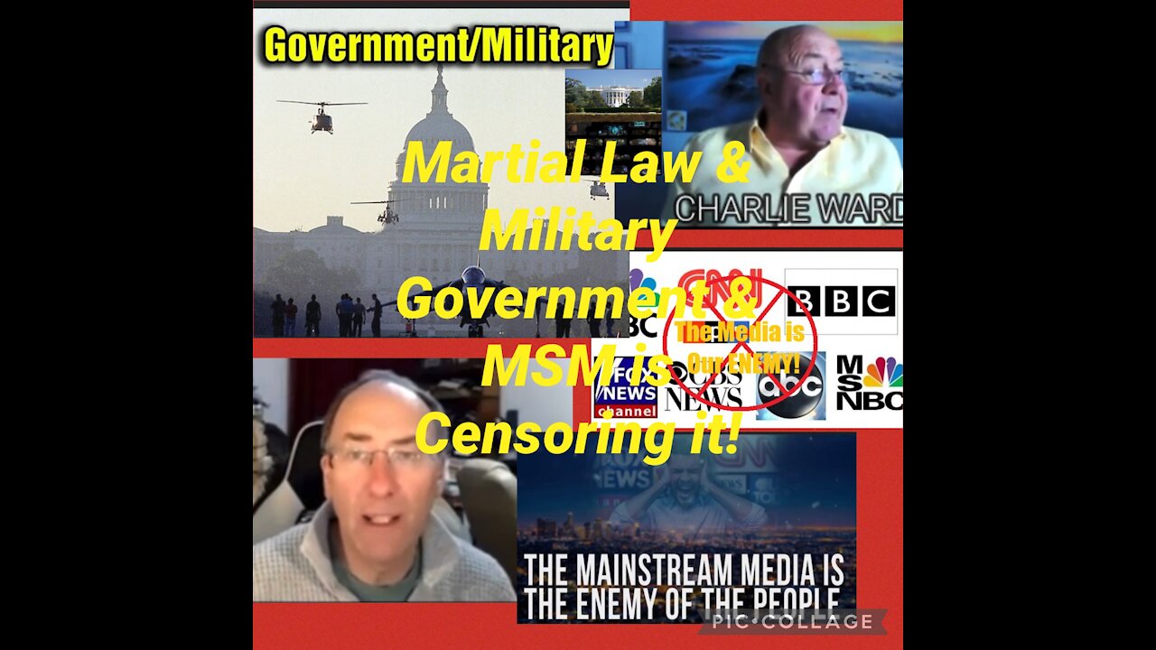 We are in nation wide Martial Law & Full Military Control & MSM is censoring it all!