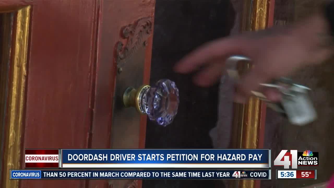 DoorDash driver starts petition for hazard pay