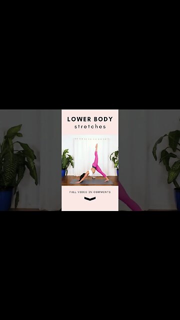 Lower Body Stretches in 60 SECONDS! TRY IT! Full Video in description!