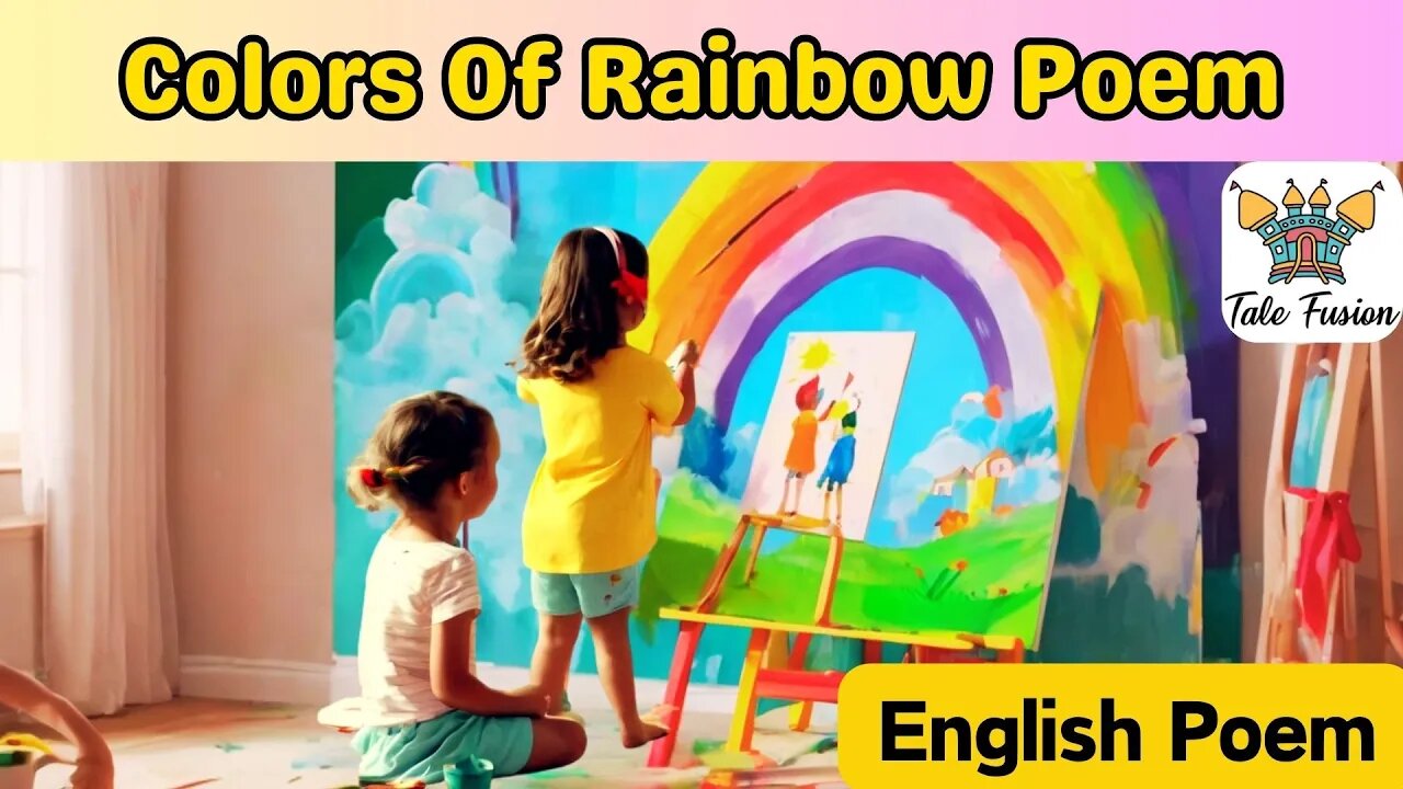 Colors Of Rainbow | Kids Rainbow Poem | Nursery Rhymes & Kids Songs | English Poem | #kids #poem