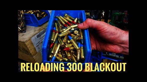 A Dummy Reloads Some 300 Blackout With Cast 155gr Bullets, SW Heavy Pistol, Fiocchi Rifle Primers