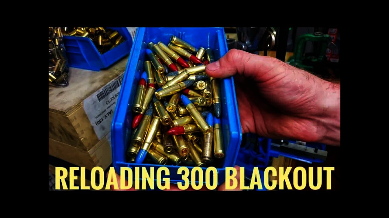 A Dummy Reloads Some 300 Blackout With Cast 155gr Bullets, SW Heavy Pistol, Fiocchi Rifle Primers