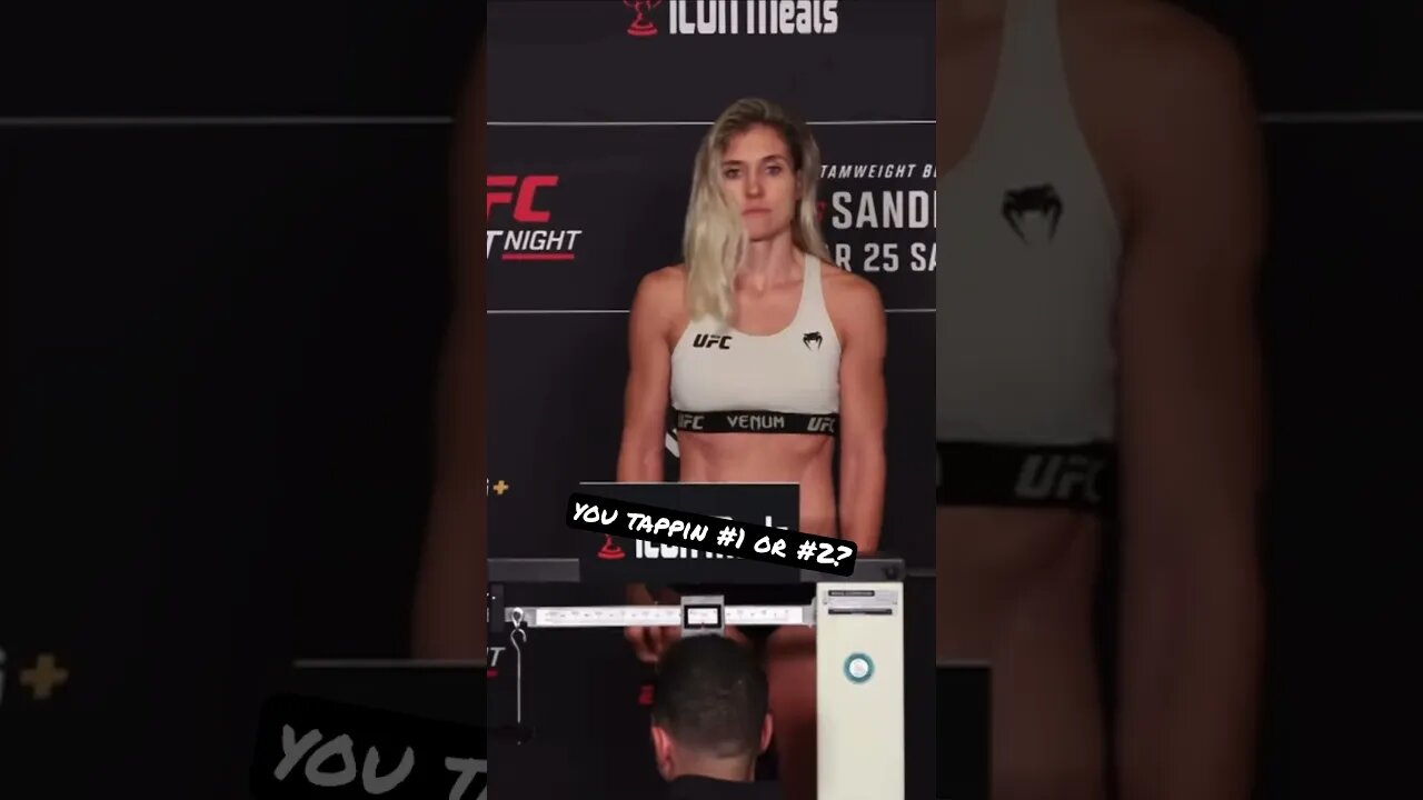 DOUBLE BLONDIES IN THE CO-MAIN?! Holly Holm vs Yana Santos 🥊OFFICIAL WEIGH-IN’S #ufc #baddie #thicc