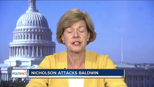 Politifact Wisconsin: Kevin Nicholson attacks Tammy Baldwin