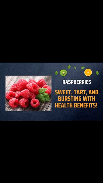 "Raspberries: Sweet, Tart, and Bursting with Health Benefits! 🍇"