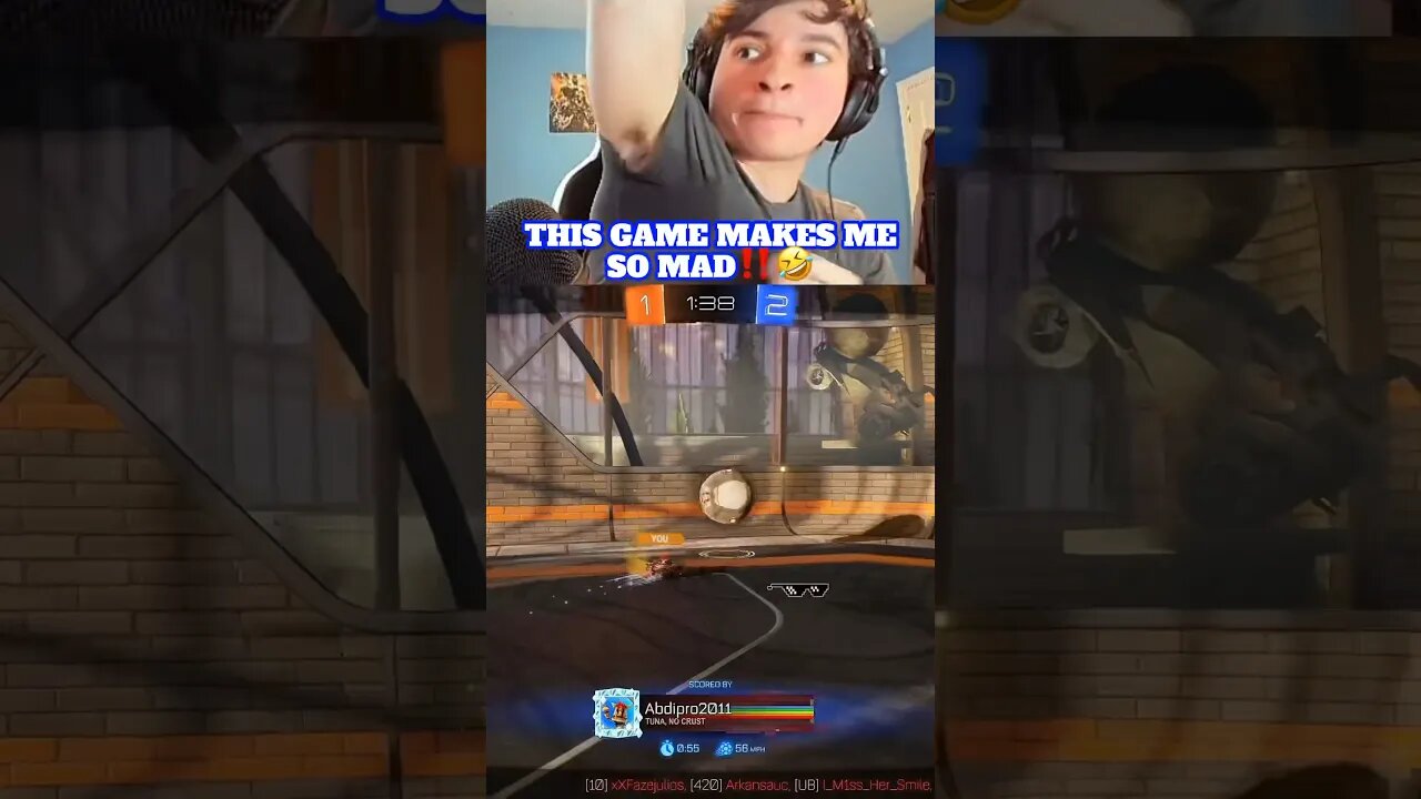 This Is Why I Can’t Play Rocket League‼️🤣 | #shorts #gaming #funny