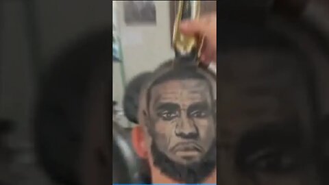 Dedicated Lakers fan gets LeBron James' face etched into his hair By Ben Hooper Made with Clipcham