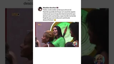 🚨 Gente Fãs do casal docshoe estão comentando que Bruna está agitando Sapato e Dânia para desestab