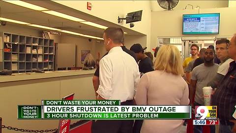 Drivers frustrated by Ohio BMV outage