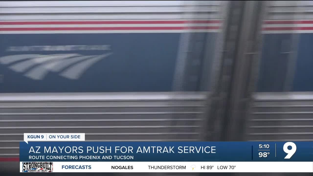 Mayors pushing for Amtrak passenger rail service connecting Phoenix and Tucson