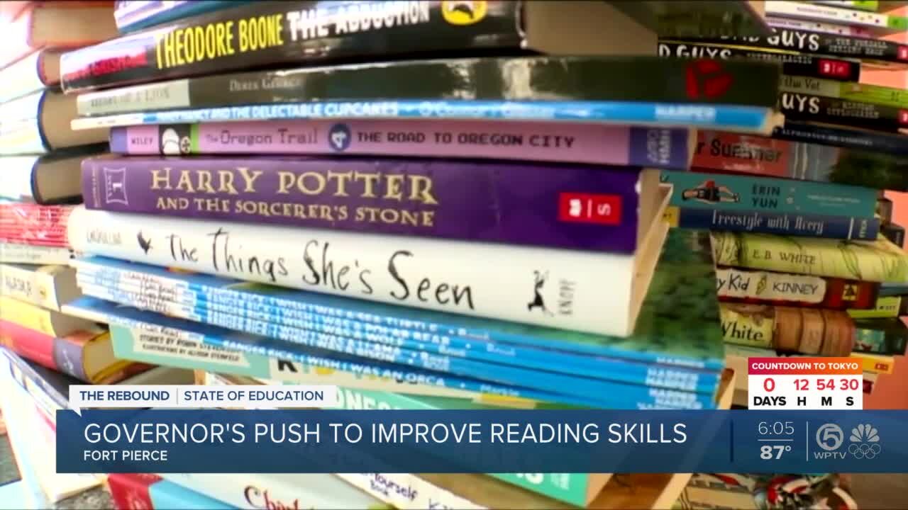 Gov. DeSantis makes push for improving reading skills during stop in Fort Pierce
