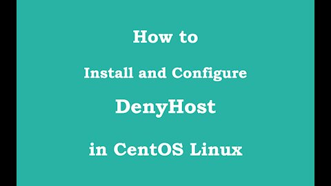 [VPS House] How to install and configure DenyHost in CentOS?