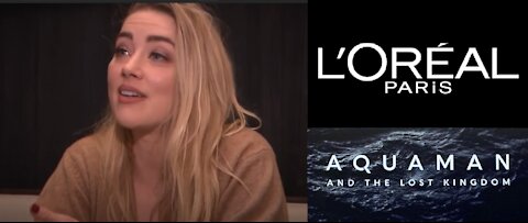 Mera of Aquaman 2 Amber Heard Talks Women’s Empowerment w/ L’Oreal Paris - Empowerment = Abuse Men