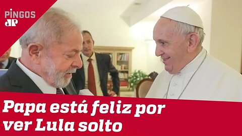 Papa está feliz por ver Lula solto