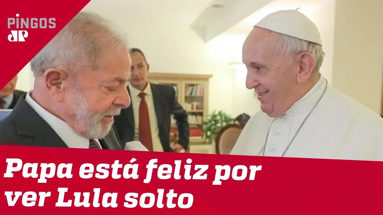 Papa está feliz por ver Lula solto