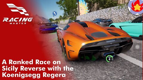 A Ranked Race on Sicily Reverse with Koenigsegg Regera | Racing Master