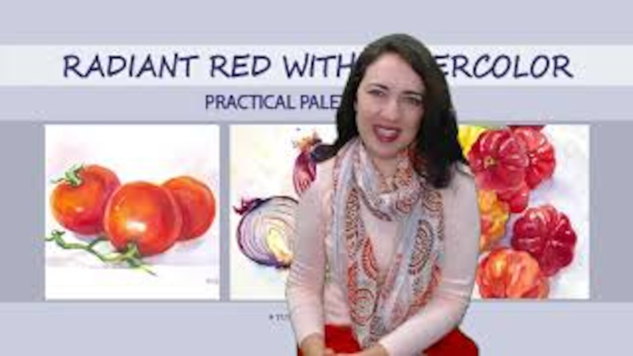 Radiant Red with Watercolor: On-Demand Video Class Introduction