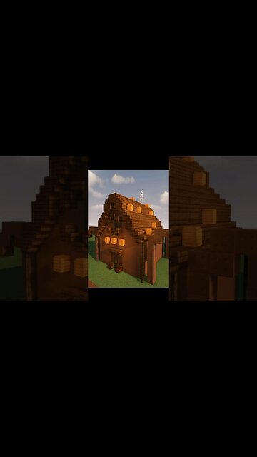 Minecraft BUT I can only build with BROWN (chocolate house) #minecraft #minecraftshorts #shorts