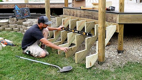 Why so many Stair Stringers? How to Build Composite Deck Stairs.