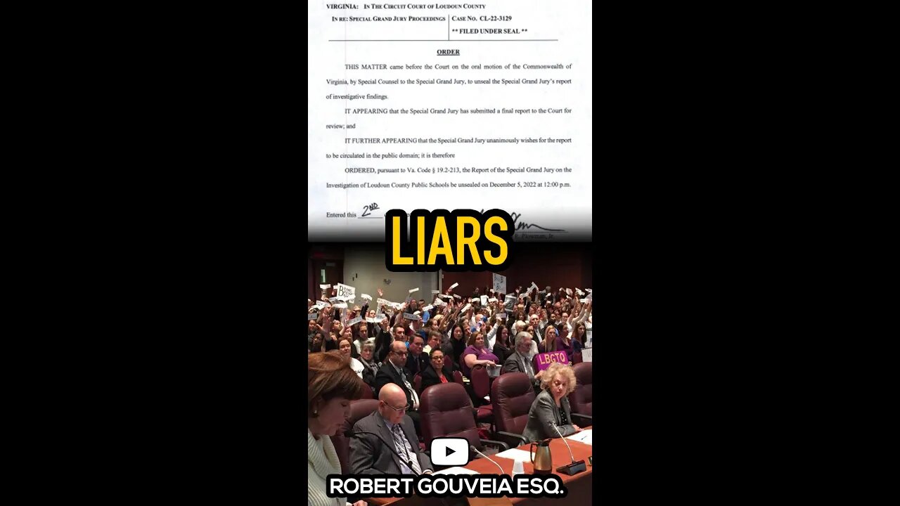 Grand Jury Report BLASTS Louden County Liars #shorts